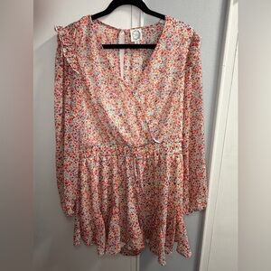 Blue Rain Multicolor Floral Romper